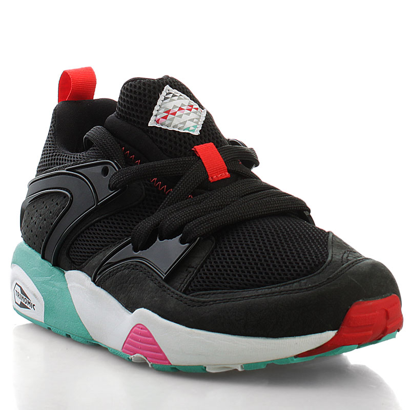 Мужские кроссовки PUMA Blaze Of Glory (черно-бело-синие) — Чёрный / белый / синий — фото 4