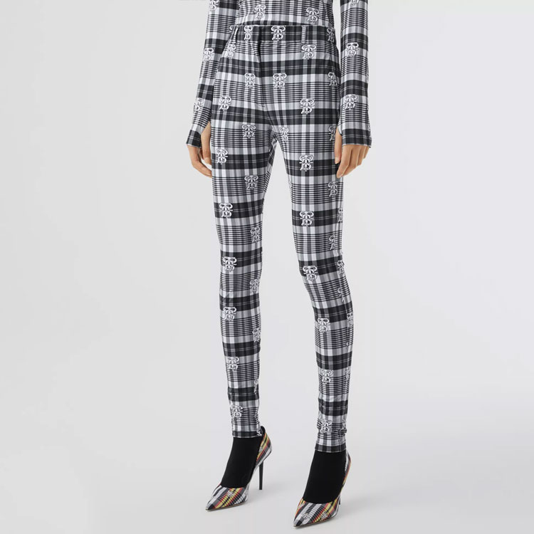 Женские штаны Burberry (серый) — фото 4