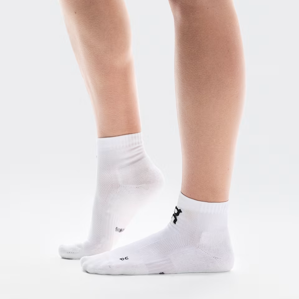 On logo-embellishment socks