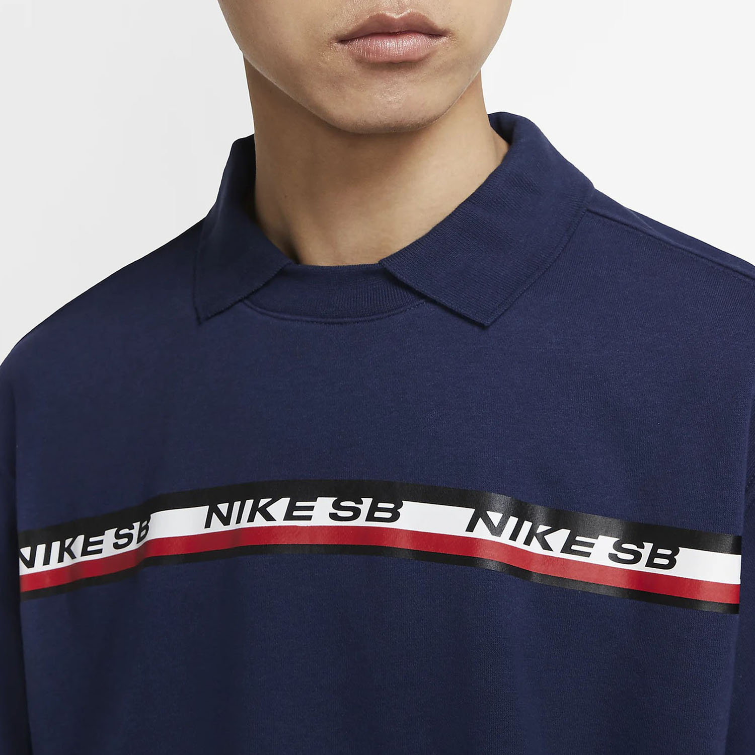 Мужской свитшот Nike (темно-синий) — фото 4