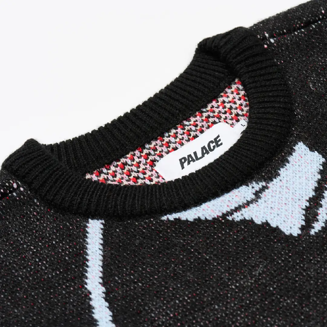 Свитер Palace FW25 DROP1 REAR VIEW KNIT (черный) — фото 3