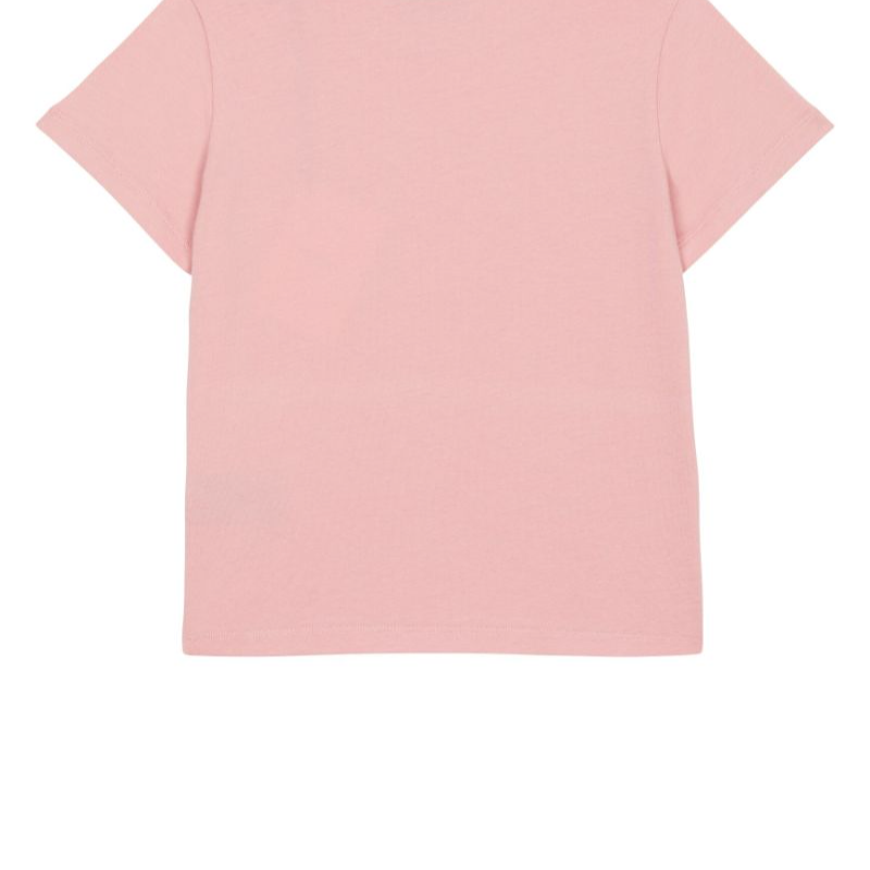 Женская футболка BALMAIN Logo T-Shirt (розовая) — фото 4
