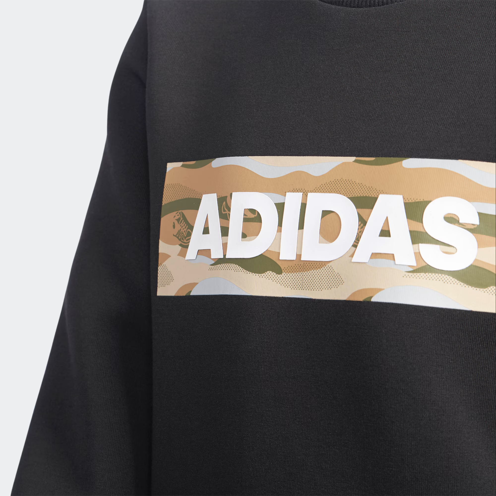 Детское худи adidas Sweatshirt (черное) — фото 3