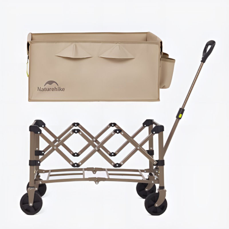 NATUREHIKE Outdoor Camping Gear/Outdoor Camp Carts Outdoor Equipment Linen Brown [‘200’, 149259]Catties Load Capacity