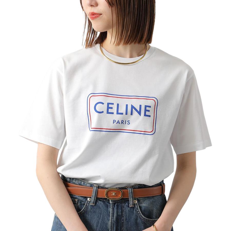 Женская футболка CELINE (белый) — фото 6