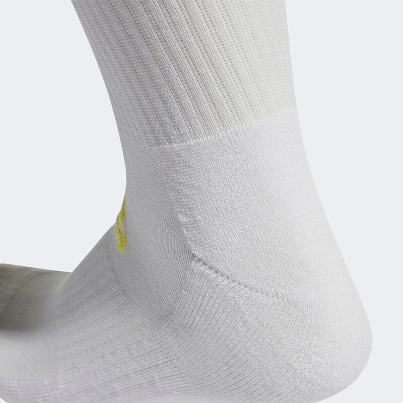 Adidas Knee High Socks Unisex 1 Pack White Yellow