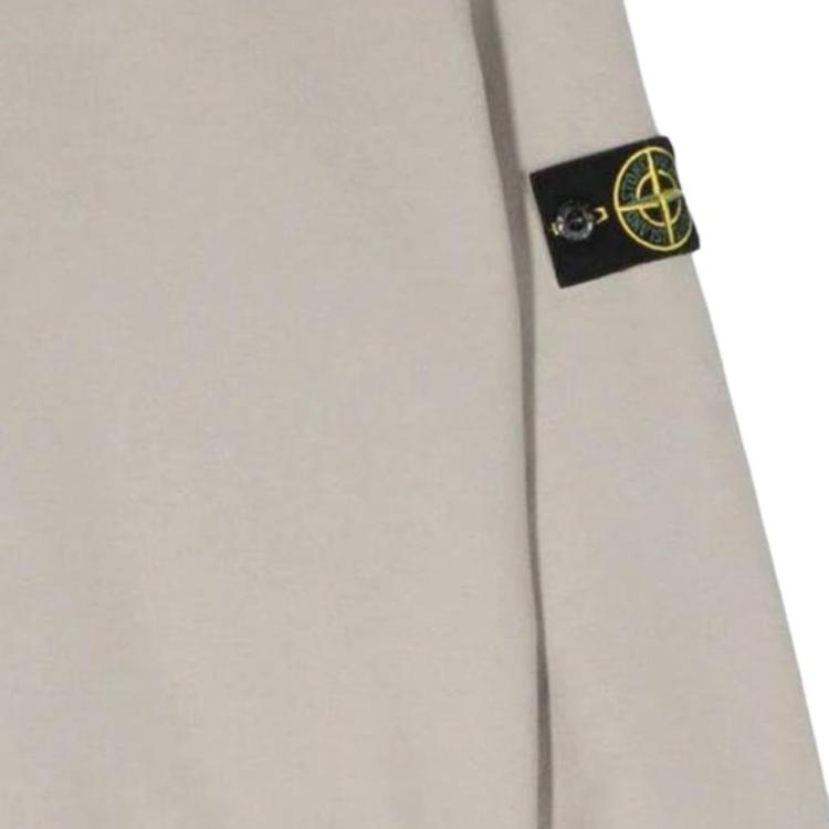 Мужской худи STONE ISLAND FW23 Logo (бежевый) — фото 4