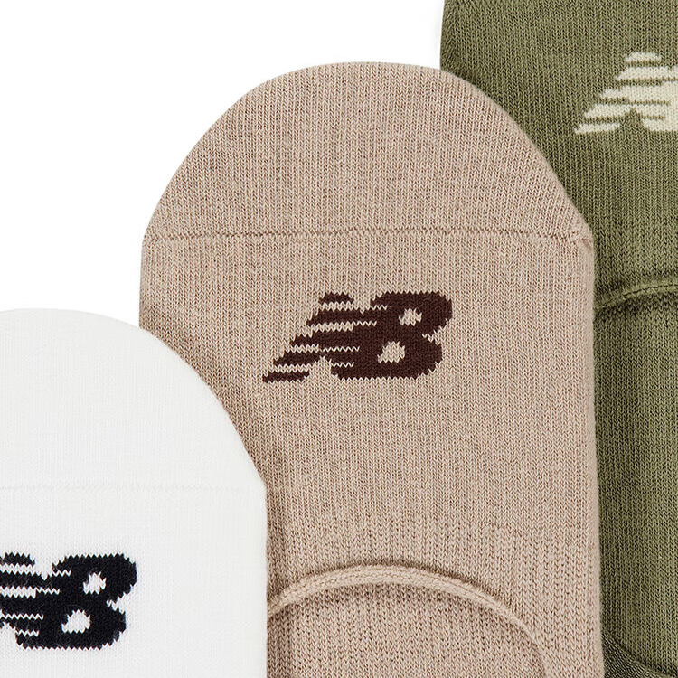 New Balance No Show Socks Unisex 3 Pack Mixed Color