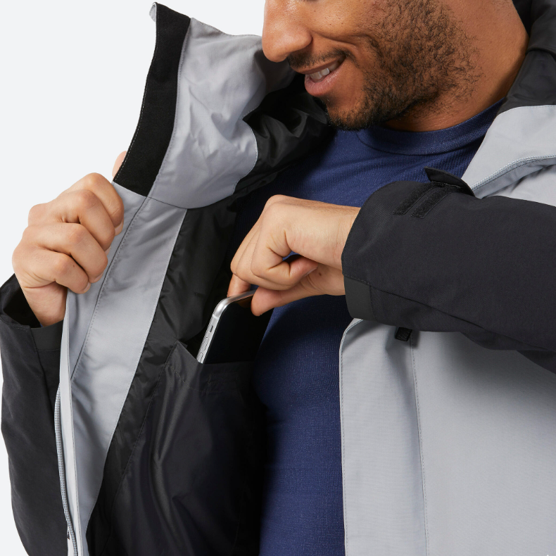DECATHLON Ski Top Men’s Black/Gray