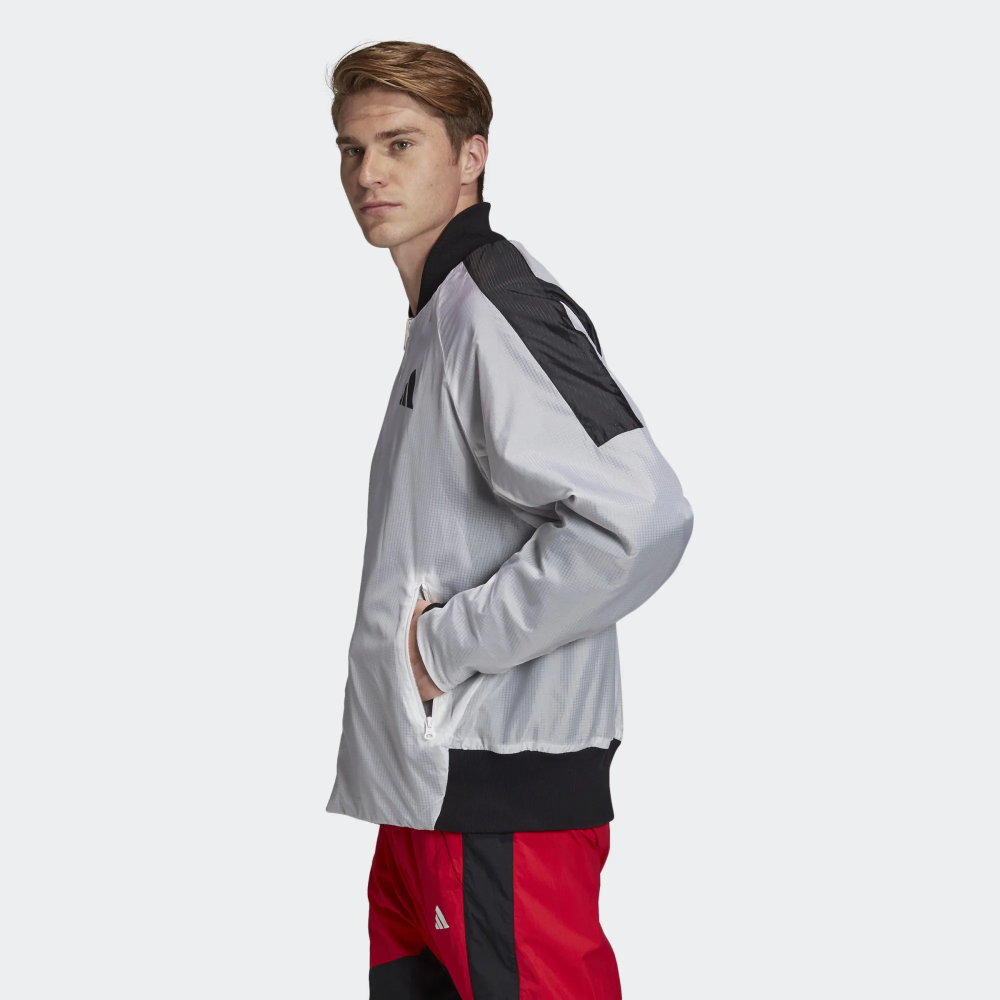 Мужская куртка adidas M VRCT OVERSIZE (белая) — фото 6