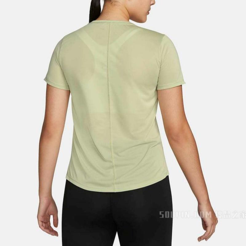 Nike Set in Sleeve Running T Shirt Women’s Light Olive Green