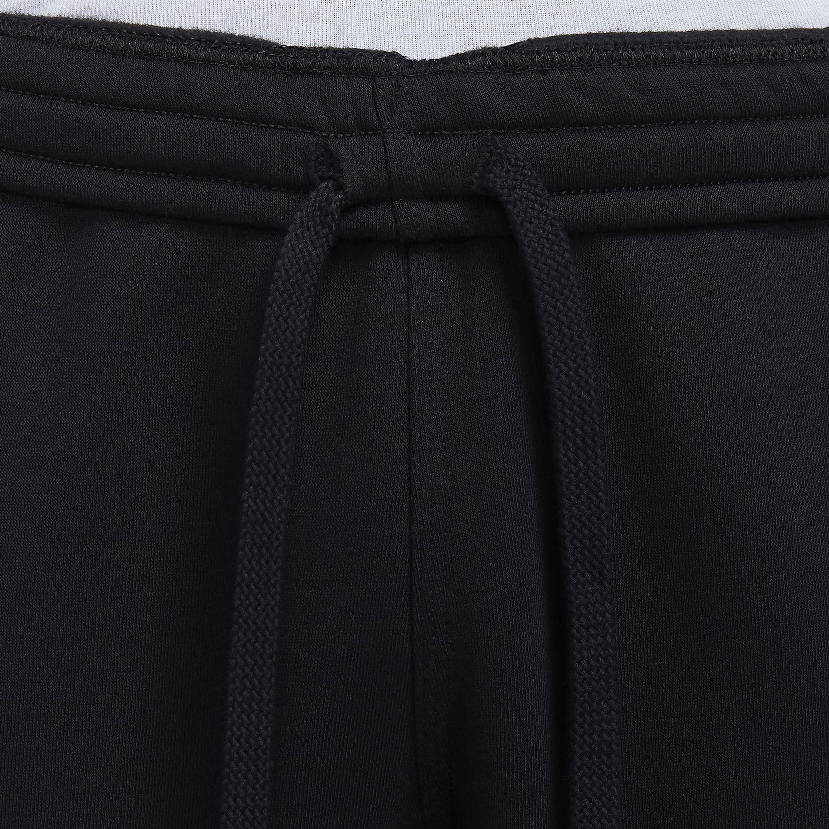 Nike Logo Print Thermal Jacket Embroidery Solid Color Fleece Lined Pants Casual Sportswear Men’s Black
