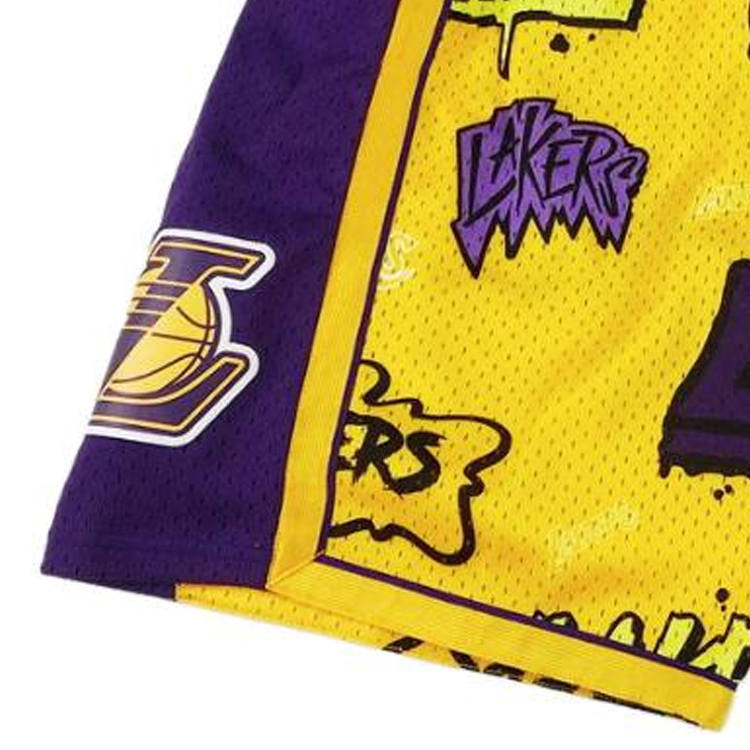 Mitchell Ness Basketball Shorts Unisex Yellow