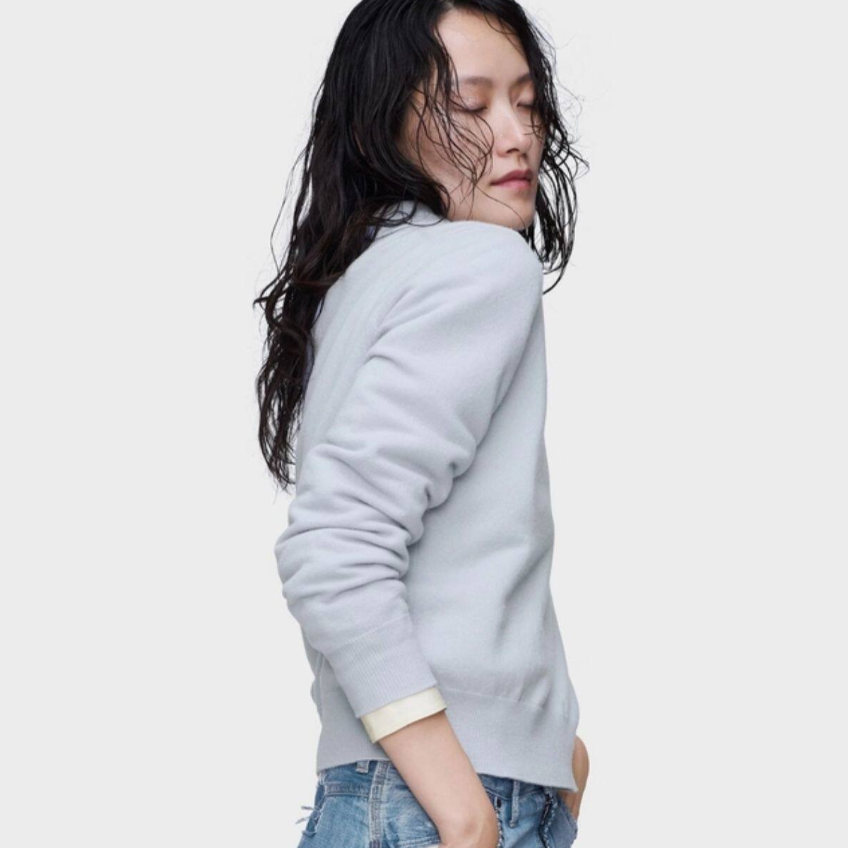 Женский свитер Maison Margiela SS26 (сиреневый) — фото 3