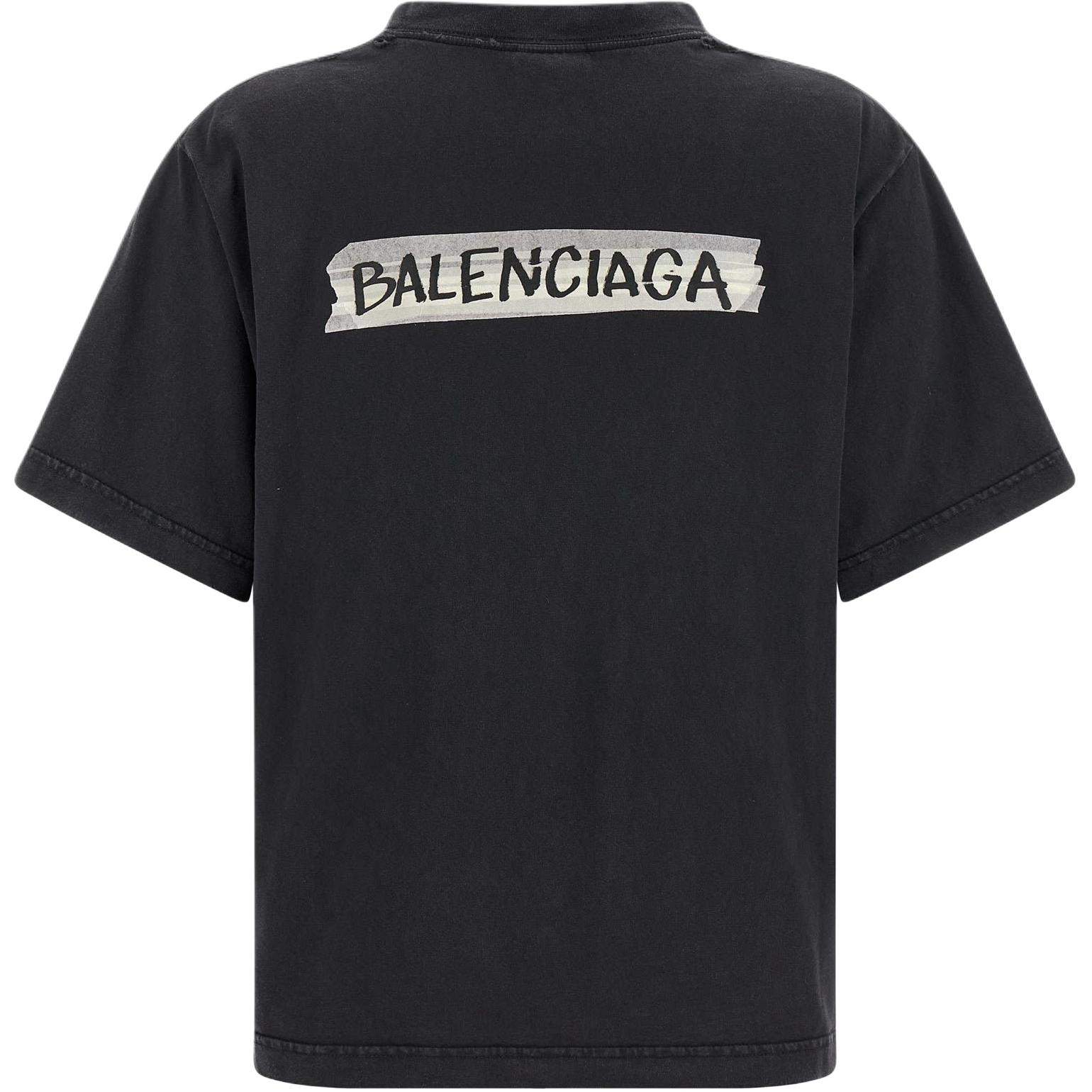 Женская футболка Balenciaga SS26 (черная) — фото 2