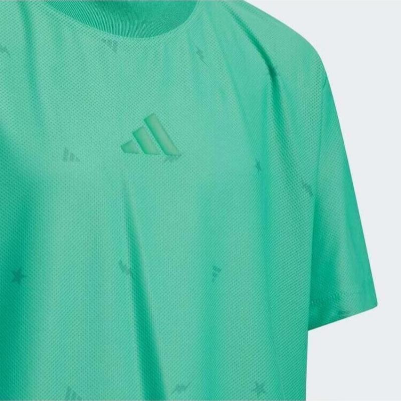 Мужская футболка adidas ClimacoolT (зеленая) — фото 3