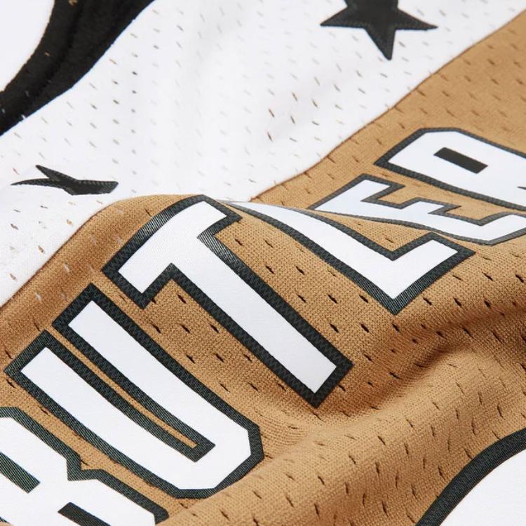 Mitchell Ness Basketball Jerseys Men’s Brown Moderate Straight Fit