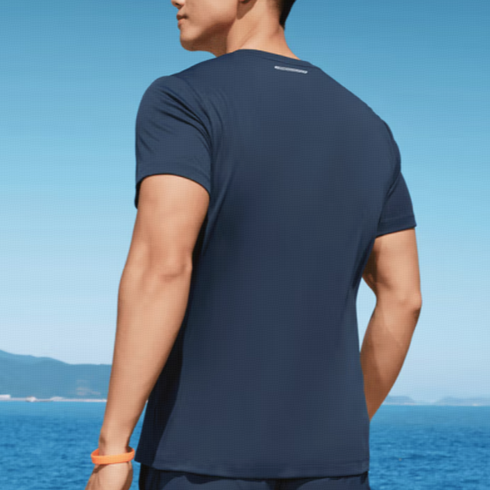 Skechers Quick Dry T Shirts Men’s Navy Blue