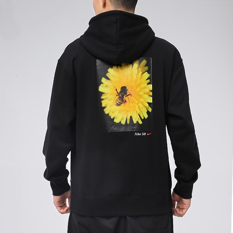 Мужское худи Nike Mnk Sb Bee Hoodie (черное) — фото 4