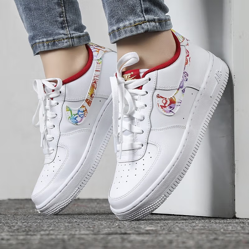 Кроссовки Nike Air Force 1 (белые) — фото 4
