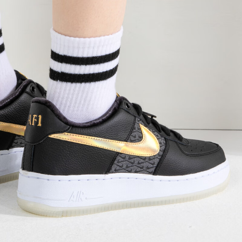 Детские кеды Nike Air Force 1 Lv8 (черный) — Чёрный — фото 5