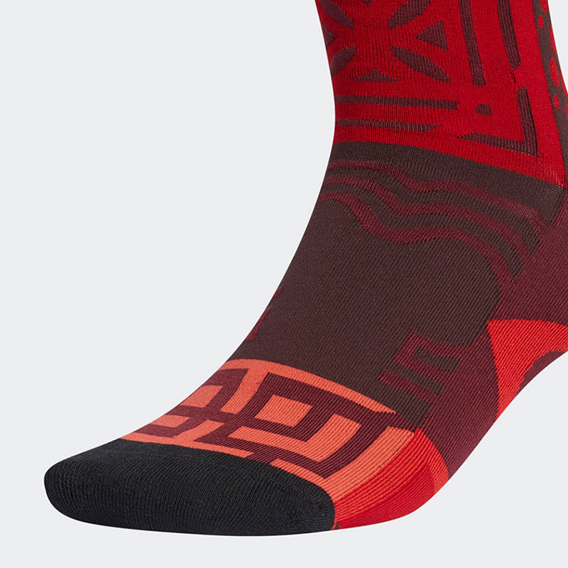 Adidas Crew Socks Unisex 1 Pack Black Red