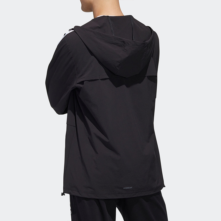 Мужская куртка adidas neo (черная) — фото 6