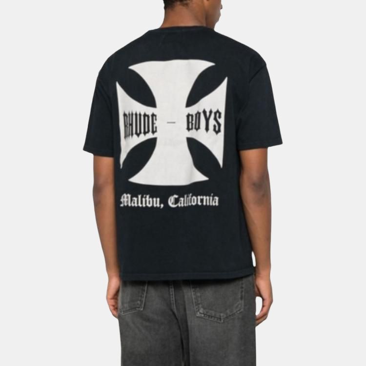 Футболка RHUDE T (черный/серый) — фото 3