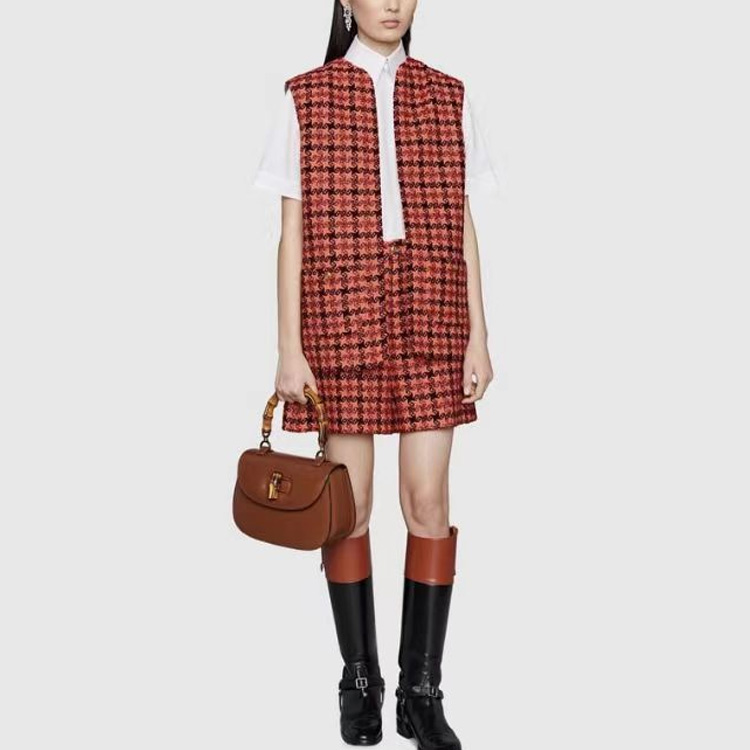 Женские shorts Gucci SS22 (красные) — фото 4