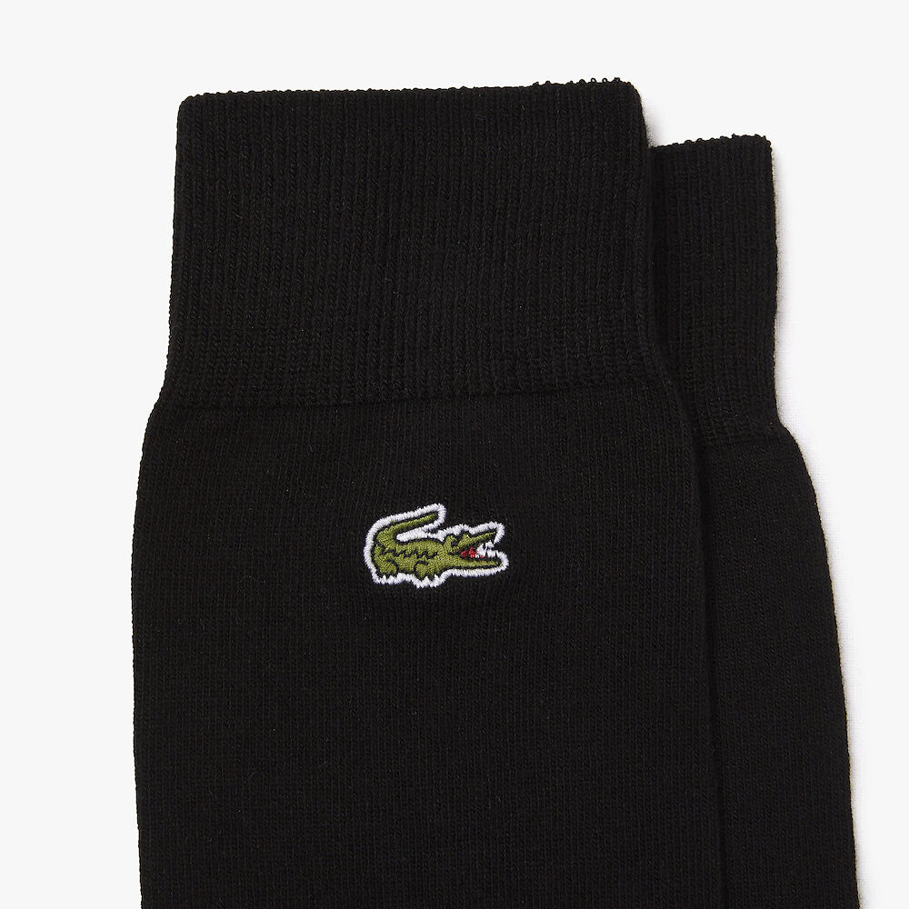 LACOSTE Crew Socks Men’s 1 Pack Black