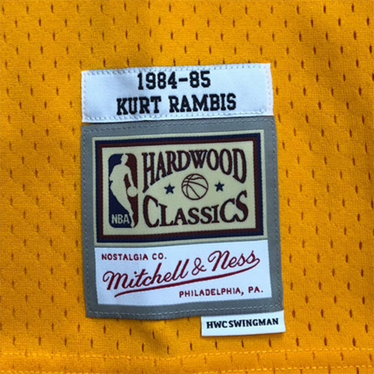 Mitchell Ness Basketball Jersey Unisex Yellow