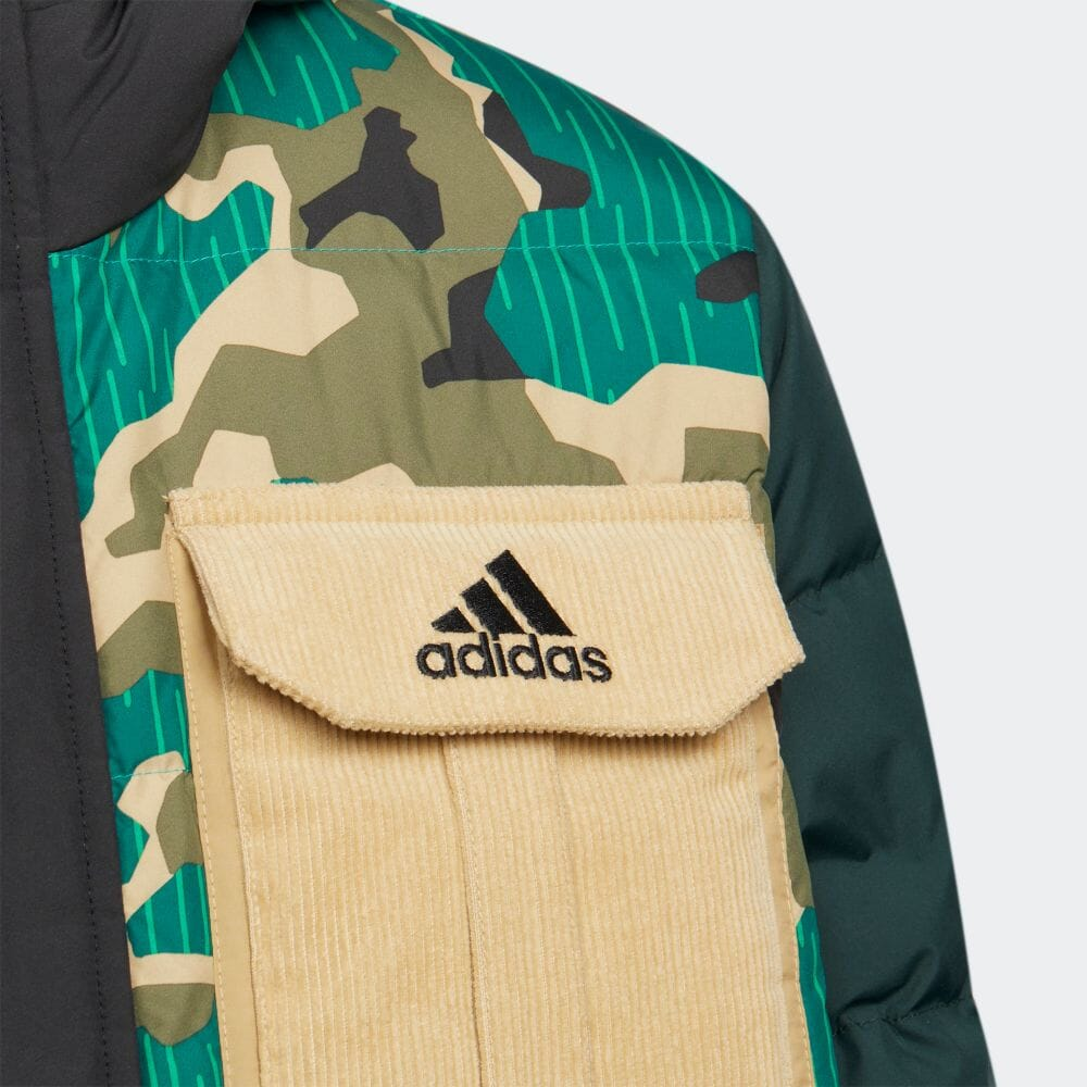 Детская куртка adidas (зеленая) — фото 5