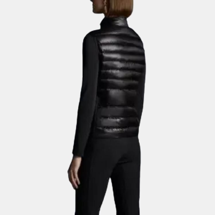 Женский жилет Moncler Spicules Logo (черный) — фото 4