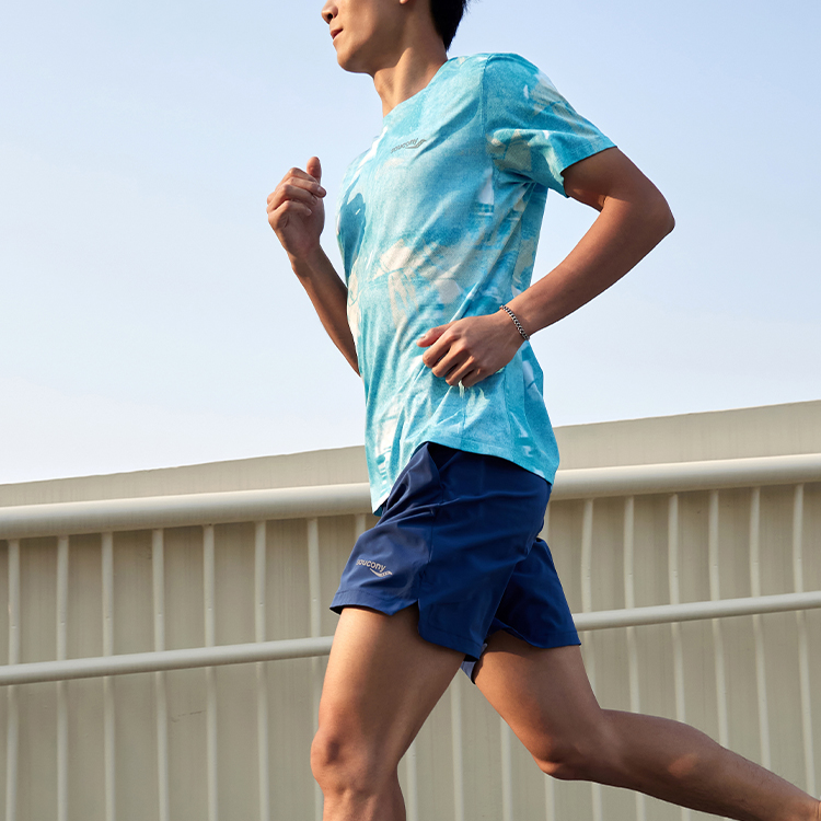 Saucony Running T Shirt Men’s Blue