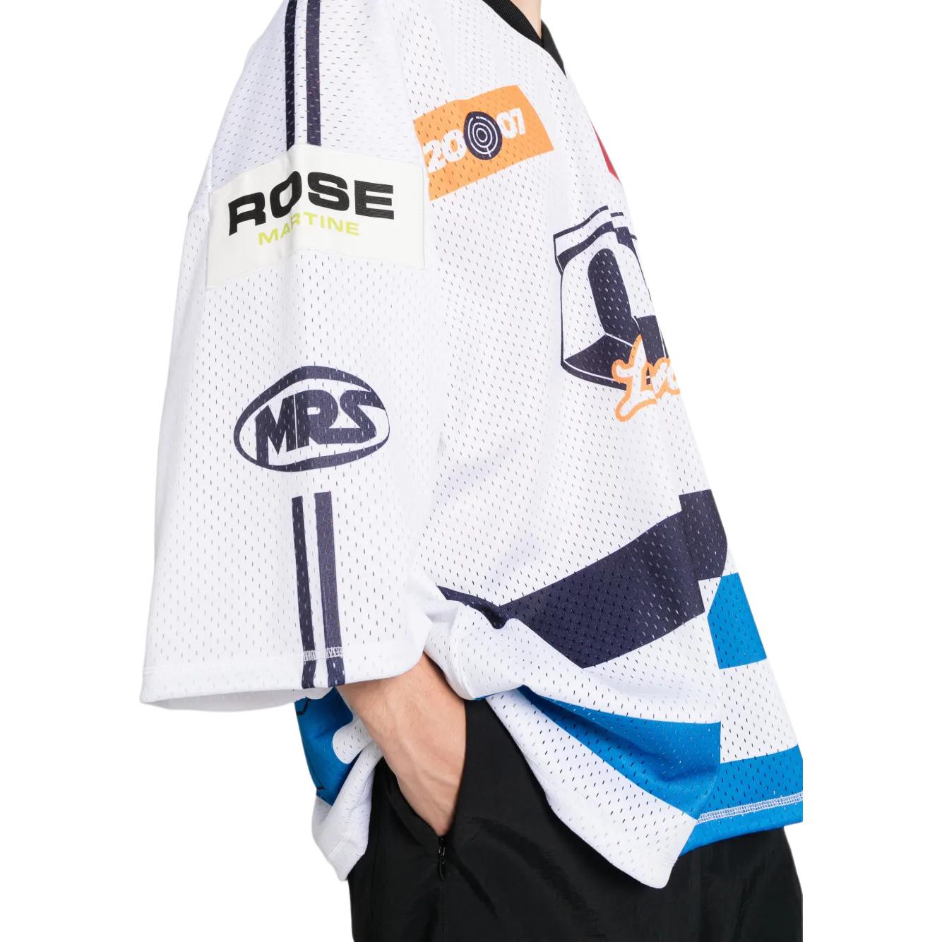 Мужская футболка Martine rose SS26 V-Logo (черная) — фото 5