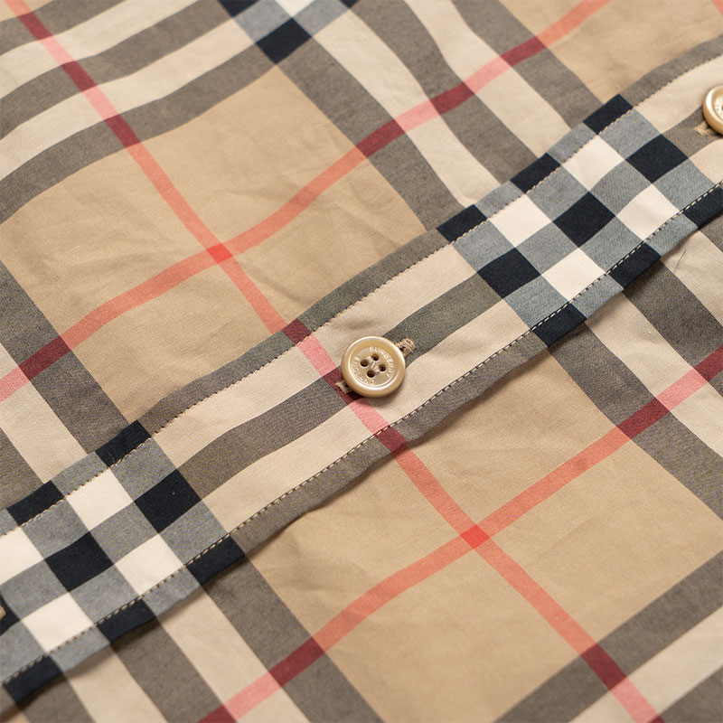 Мужская рубашка Burberry Vintage (бежевый) — фото 10