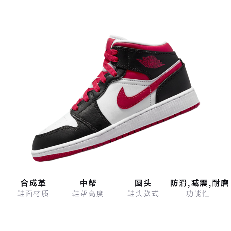Кеды Jordan Air Jordan 1 GSA (красно-бело-черные) — Красный / белый / чёрный — фото 3
