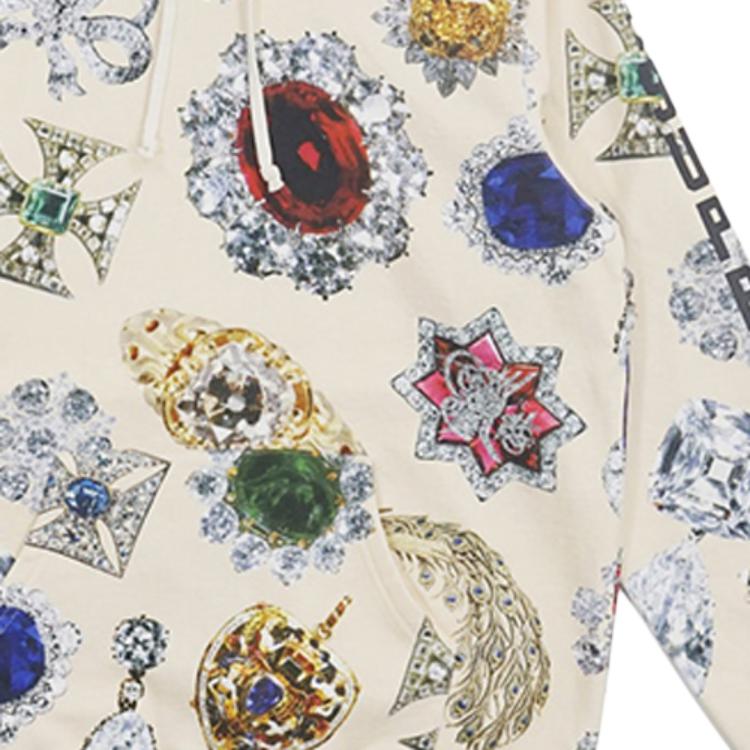 Унисекс худи Supreme FW18 Jewels Hooded Sweatshirt Cream (кремовое) — фото 2
