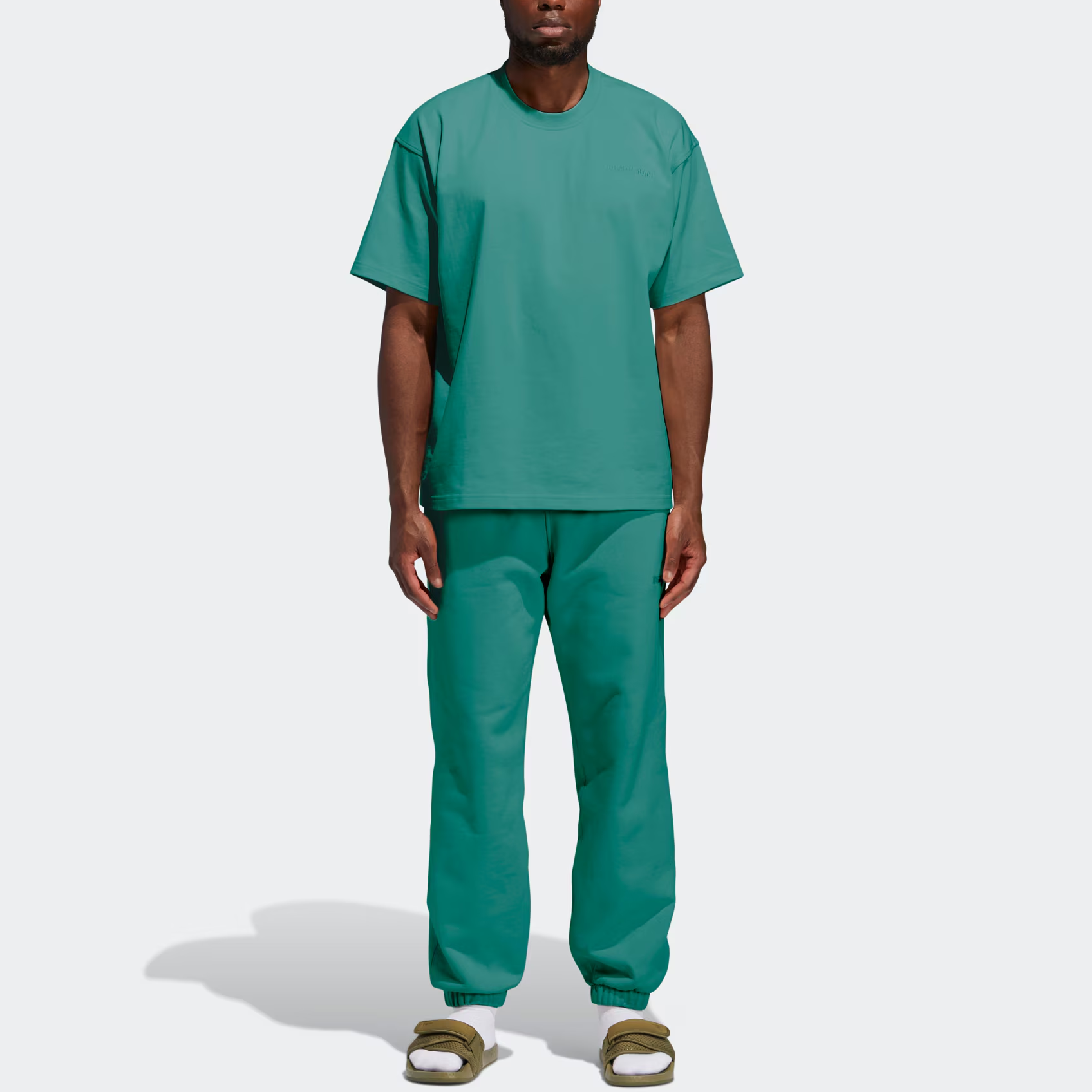 Мужские штаны adidas originals Pharrell Williams (зеленые) — фото 5