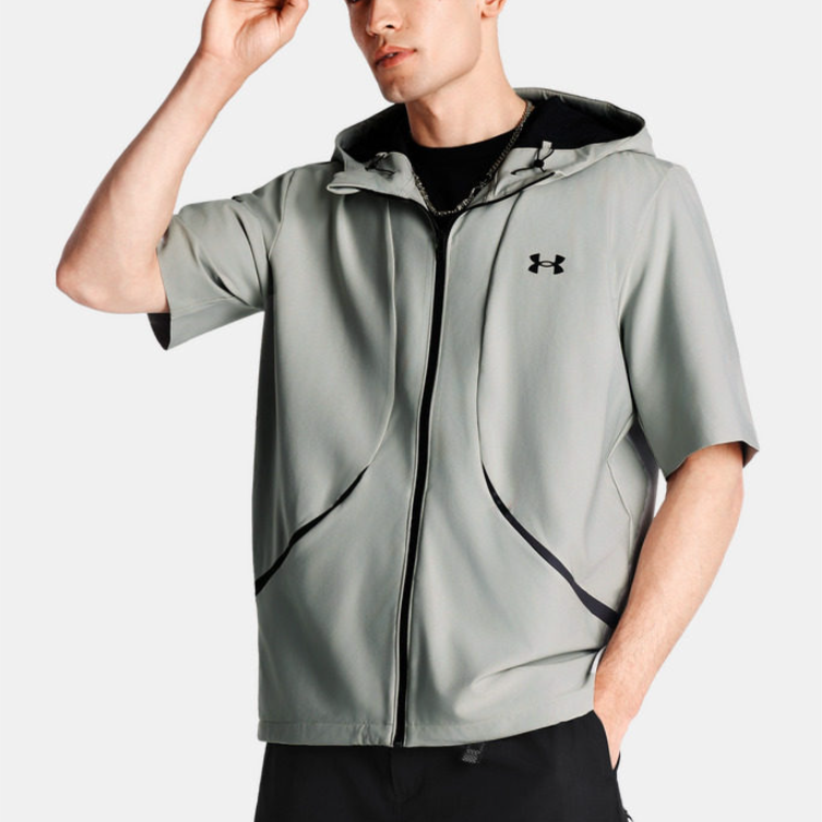 Мужская куртка Under Armour Under Armour SS26 UA Unstoppable (серая) — фото 4