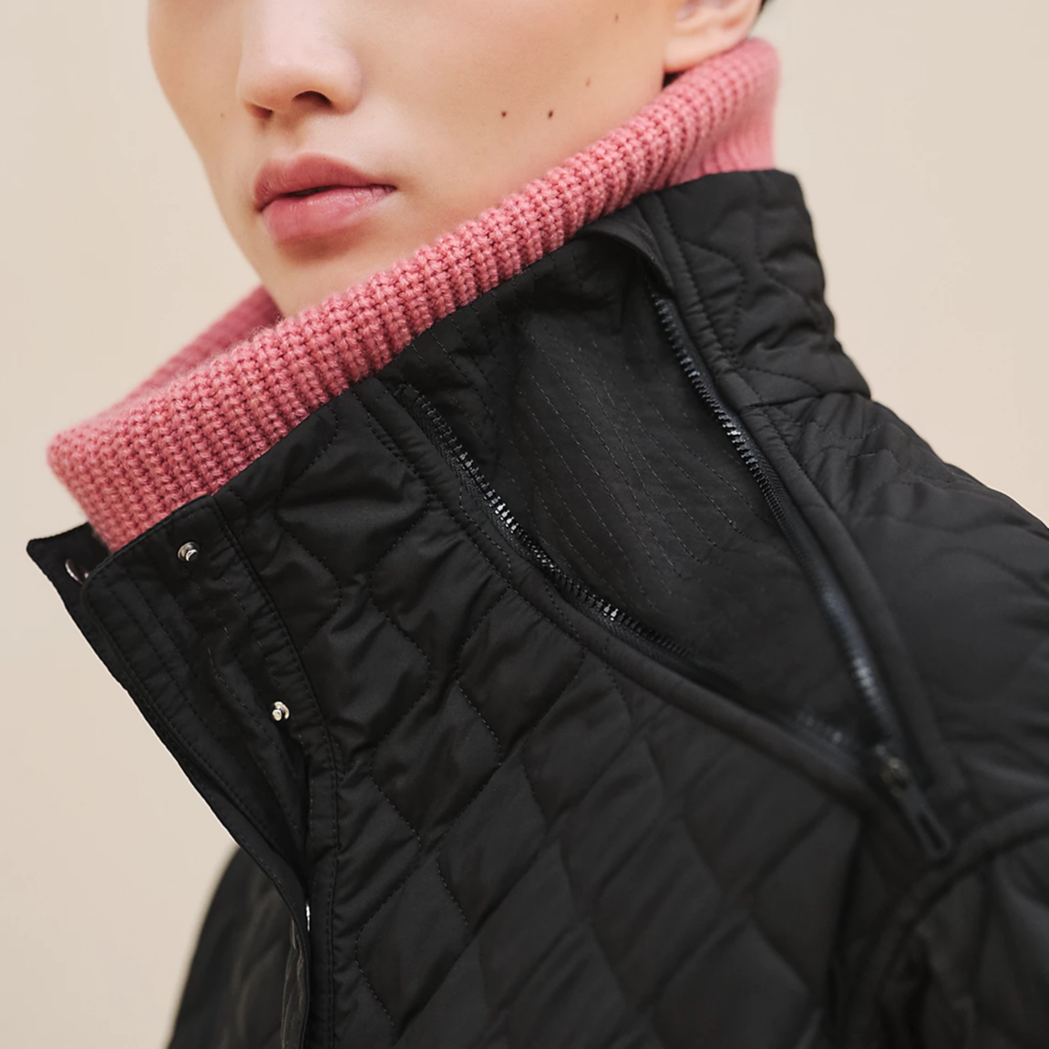 Женская куртка HERMES FW24 (черная) — фото 6