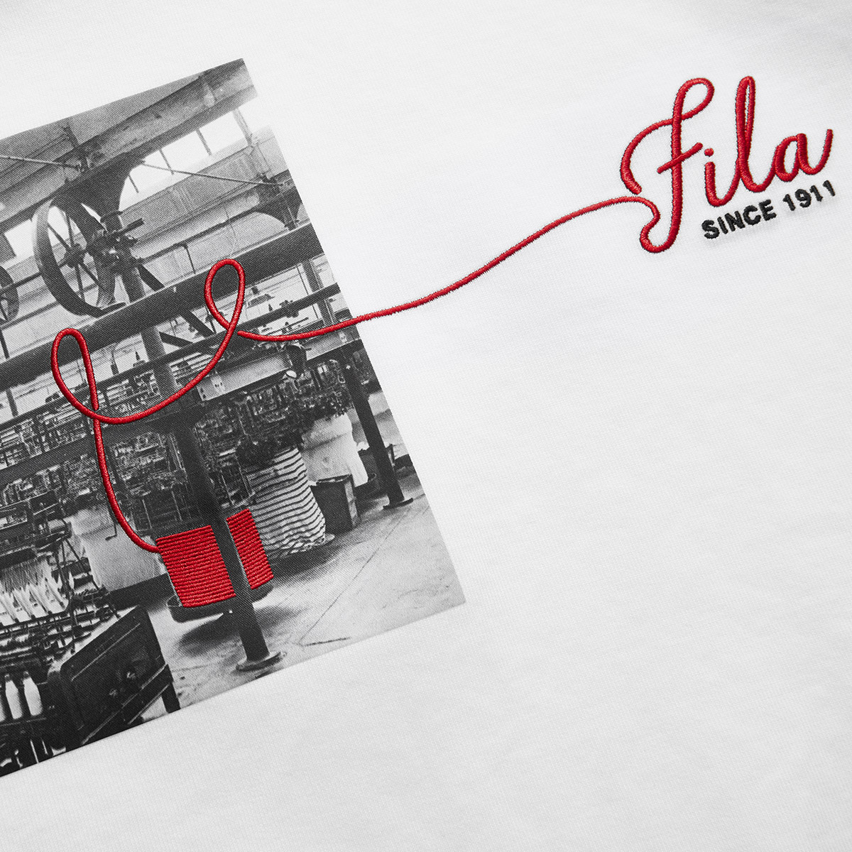 Мужское худи Fila (белое) — фото 6