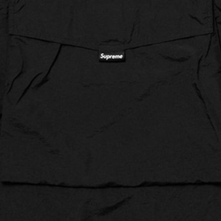 Куртка Supreme SS18 Split Anorak Black (черно-красная) — фото 2