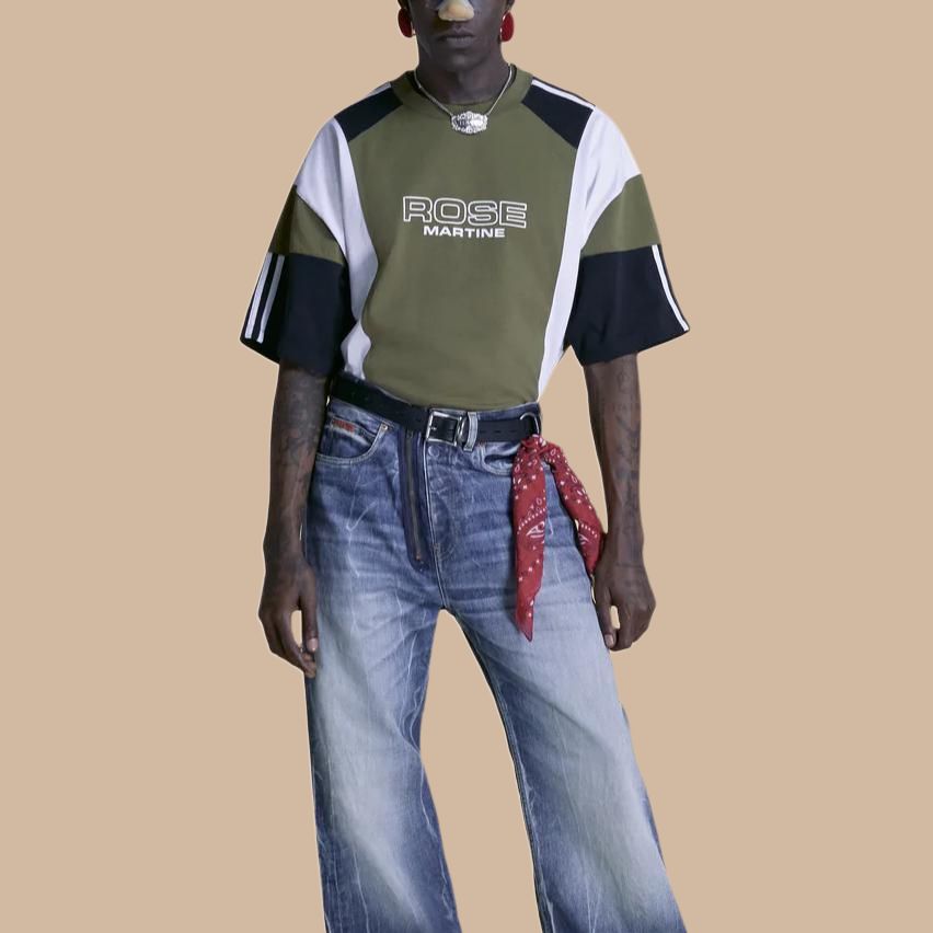Футболка Martine rose SS25 T (зеленая) — фото 4