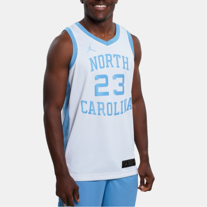Jordan Basketball Jersey Men’s White Blue