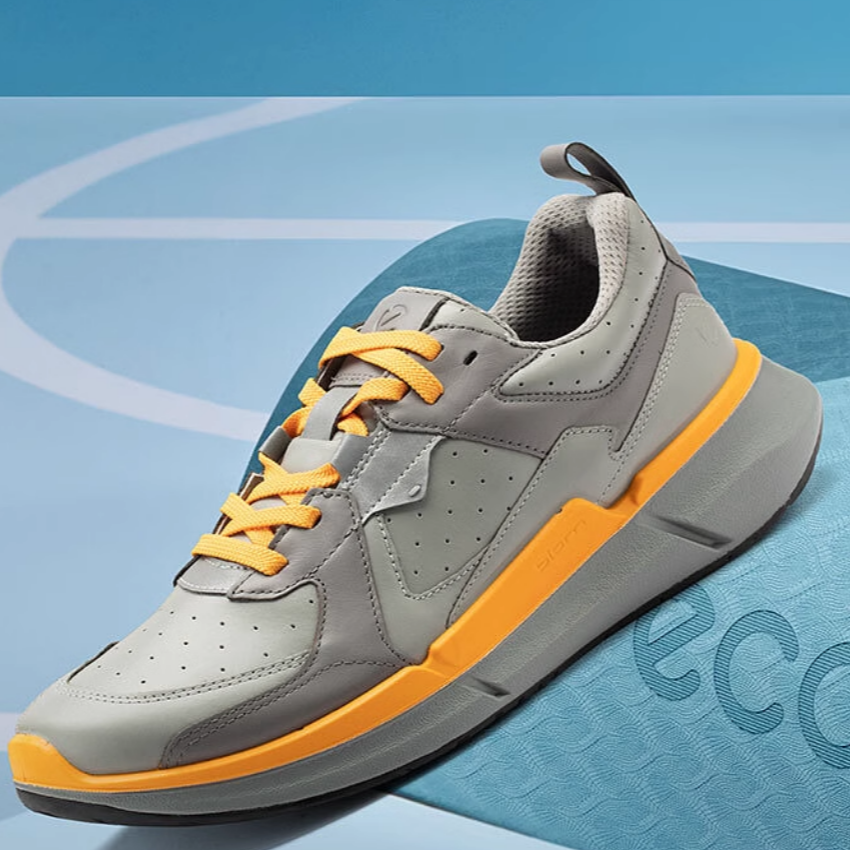 Ecco Biom 2.2 Cow Leather Cushioning Slip Resistant Low top Running Shoes Men’s Gray