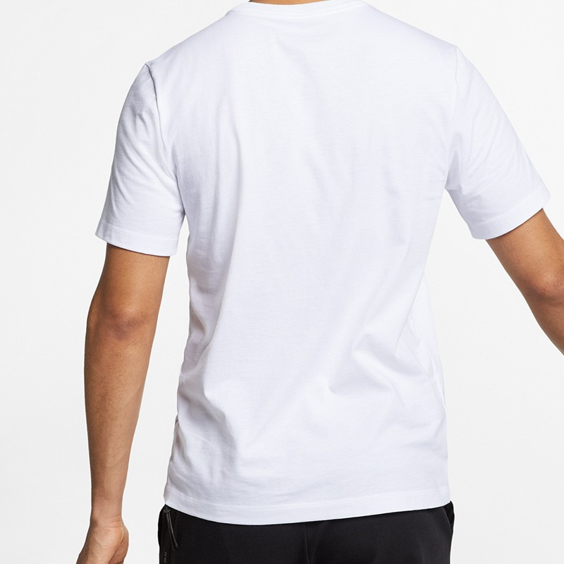 Nike Casual Sportswear Men’s White+Black Crew Neck Moderate