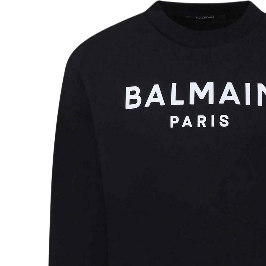 Детский свитшот BALMAIN Logo (черный) — фото 4