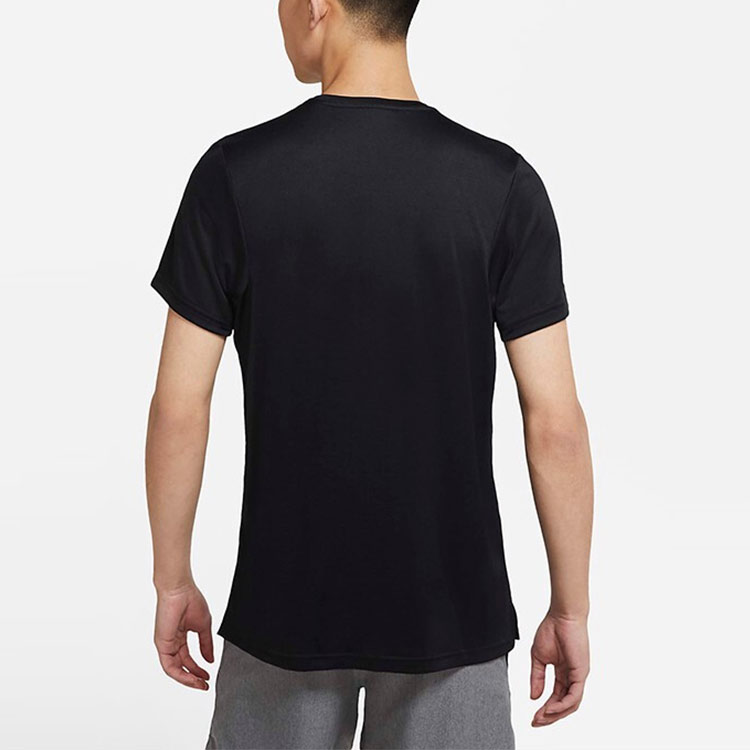 Мужская футболка Nike Dri-Fit Df Superset Top Ss (черный) — фото 4