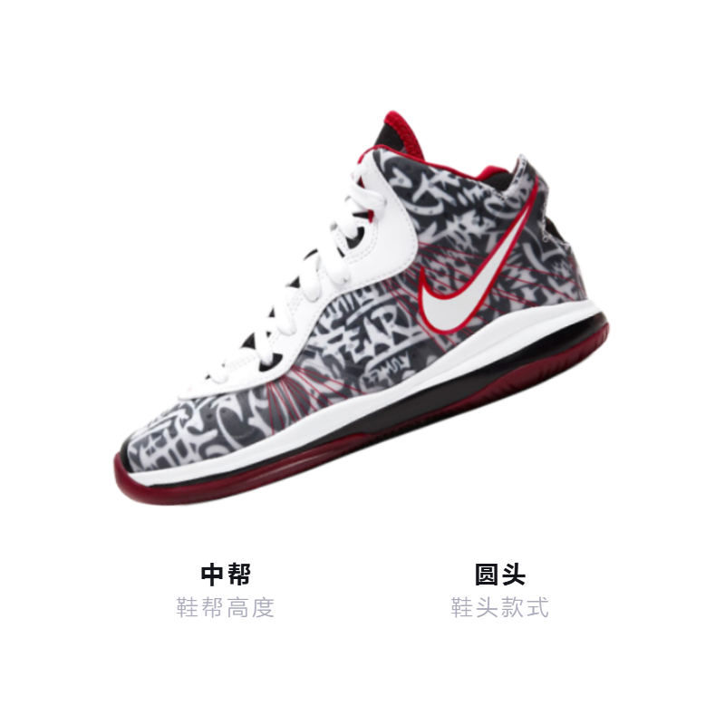 Детские кроссовки Nike Lebron 8 (черный) — фото 3